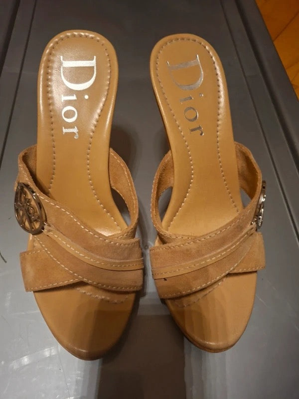 Dior Galliano Peace Heels Beige - 37.5/38