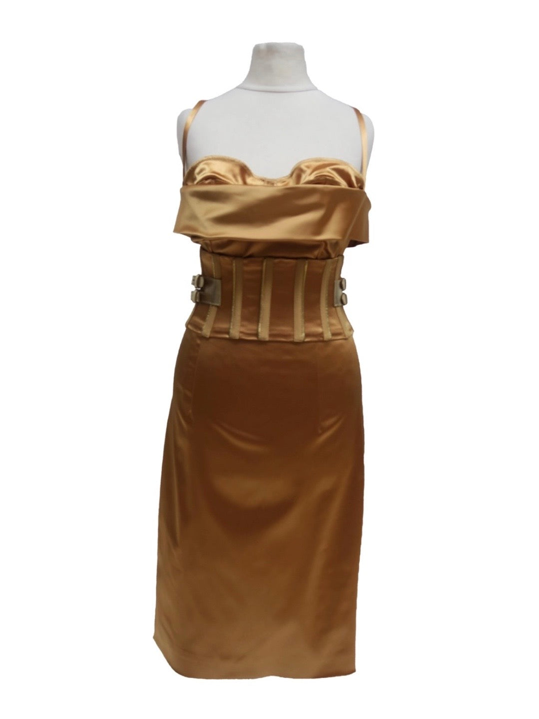 Dolce & Gabbana Satin Corset Dress - S