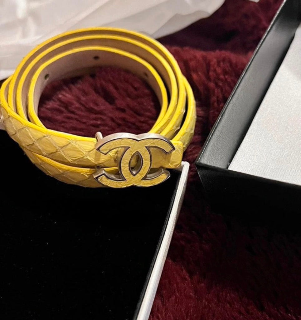 Chanel Python Belt