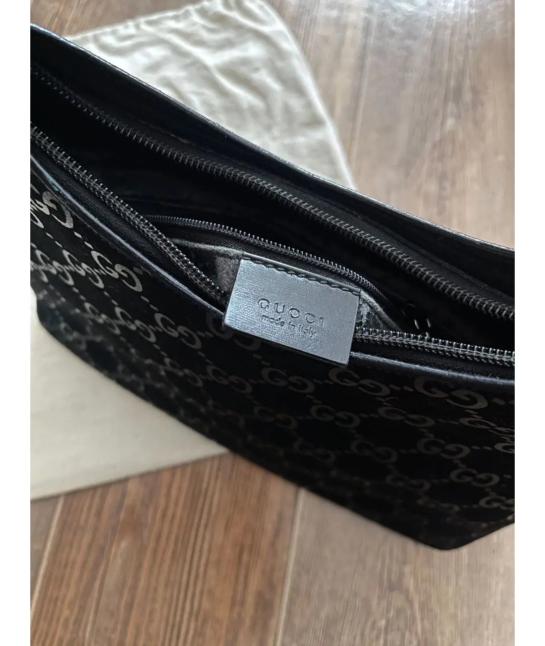 Gucci by Tom Ford Velvet Bamboo Shopper Bag