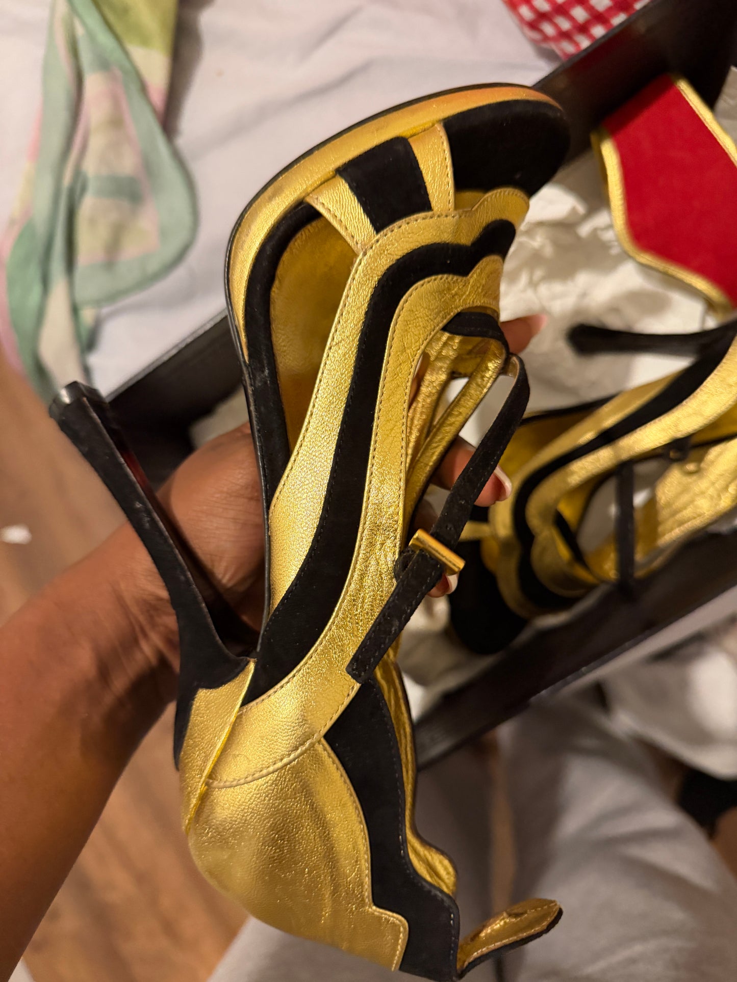 Prada Fairy Detachable Ankle Cuff Heels - 39