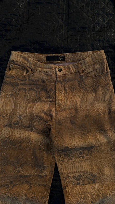 Cavalli Snakeprint jeans - M