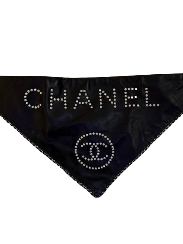 Chanel Logo Bandana Scarf