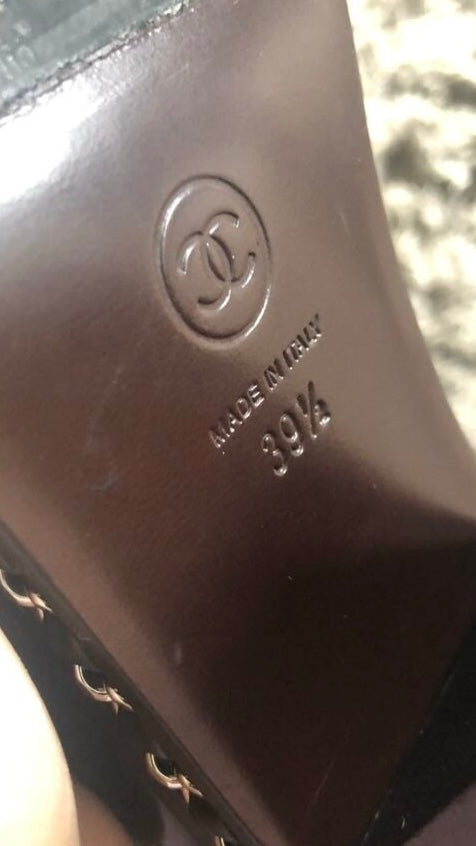 Chanel Runway 2013 Chain Boots - 39/39.5