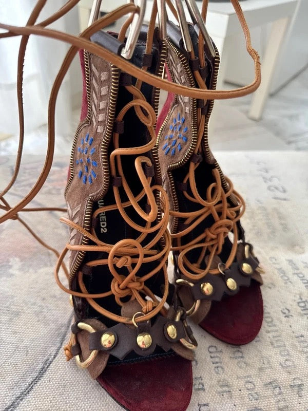 Dsquared2 Gladiator Heels - 37/37.5