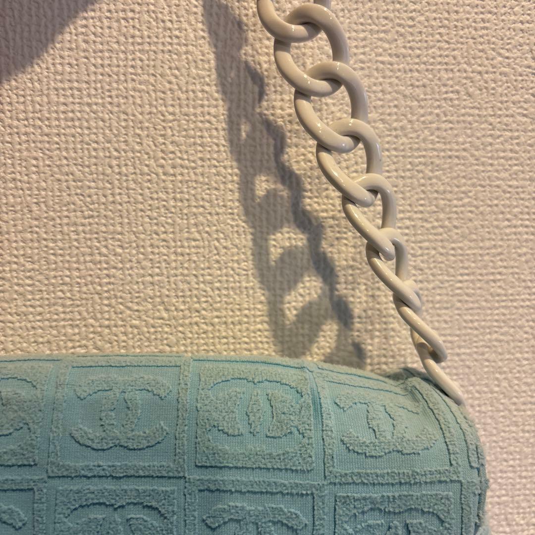 Chanel Blue Terry Cloth 2003 Sport Bag
