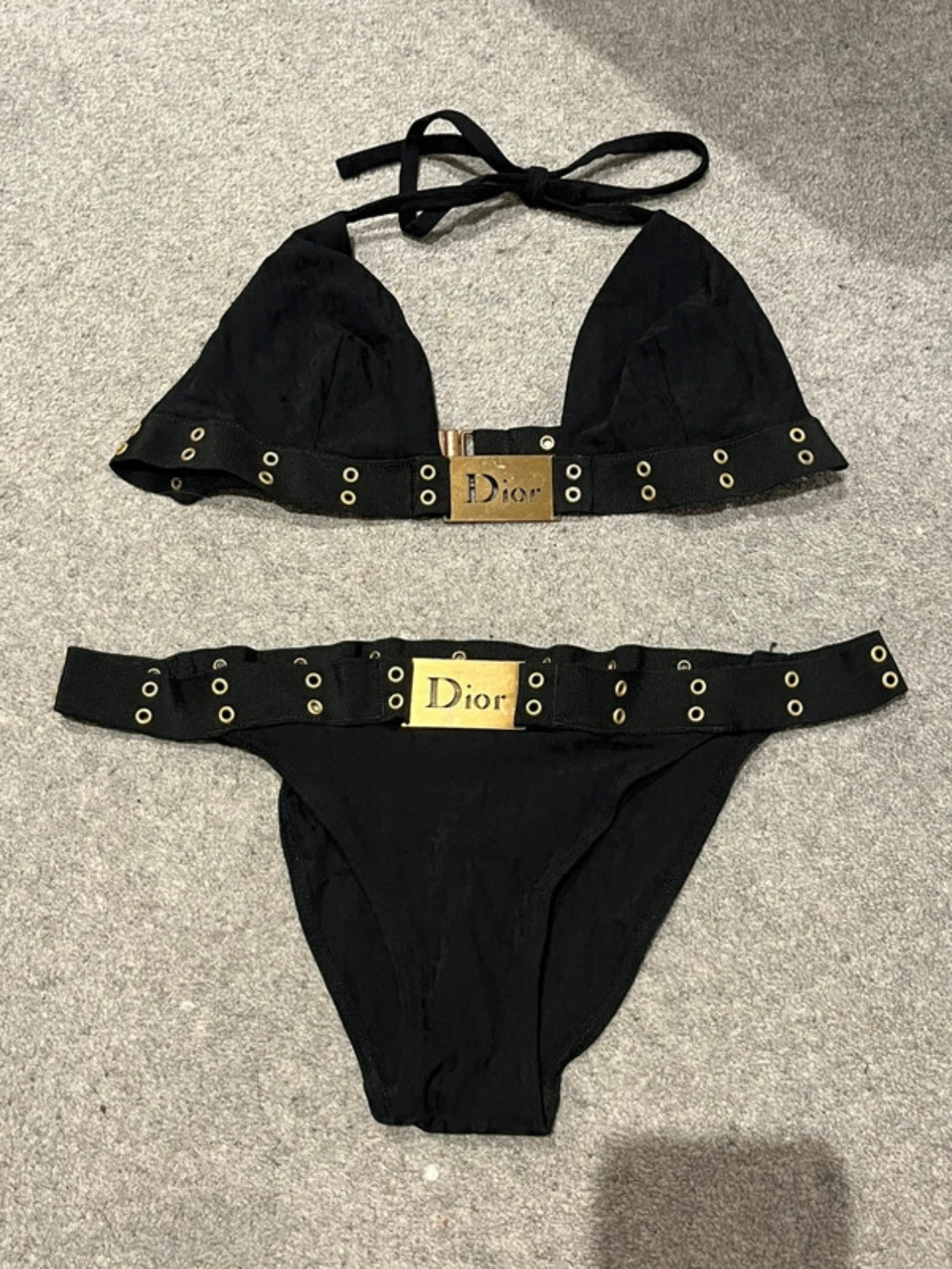 Dior Monogram Tattoo Logo SS2002 Bikini - S