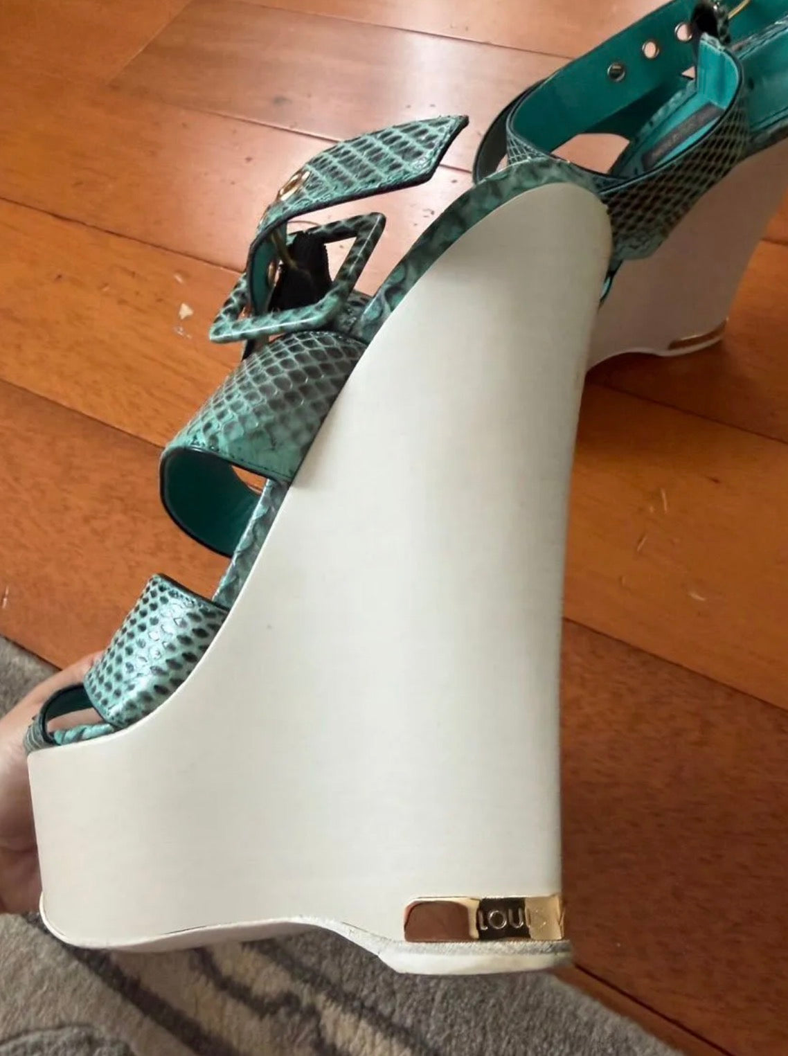 Louis Vuitton Python Wedges - 37.5