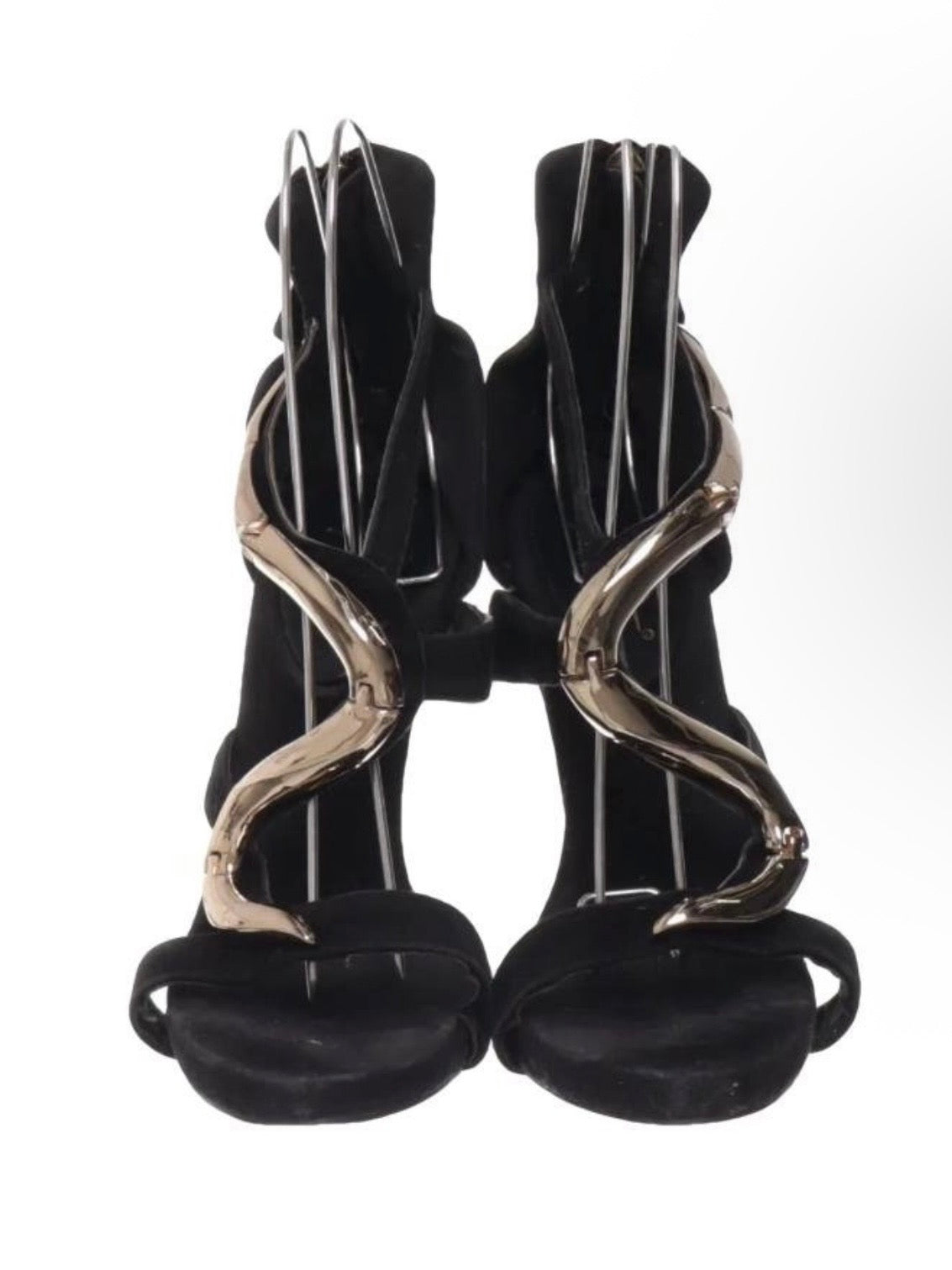 Giuseppe Zanotti Silver Venere Heel - 39
