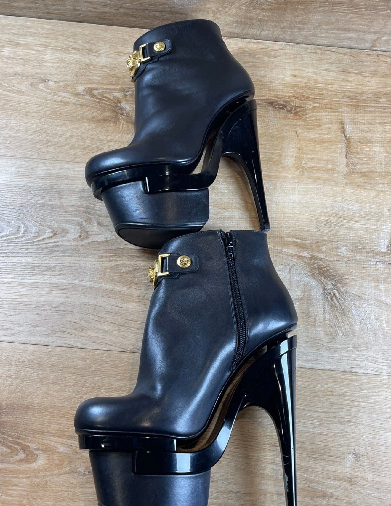 Versace Triple Platform Boots - 37.5/38