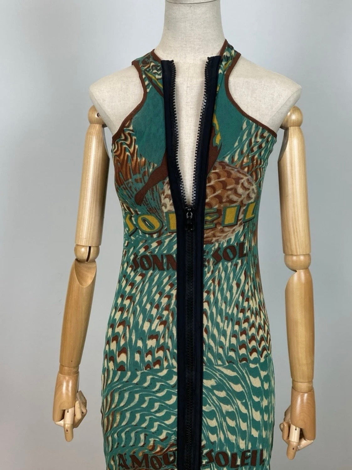 Jean Paul Gaultier S/S 1999 Soleil Zip Up Dress - M/L