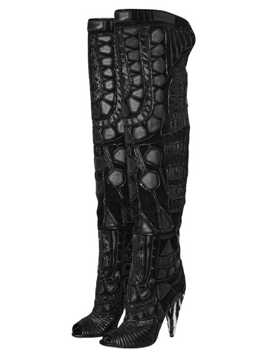 Tom Ford Geometric Runway Boots - 38