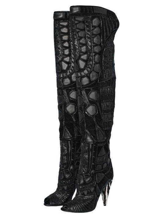 Tom Ford Geometric Runway Boots - 38