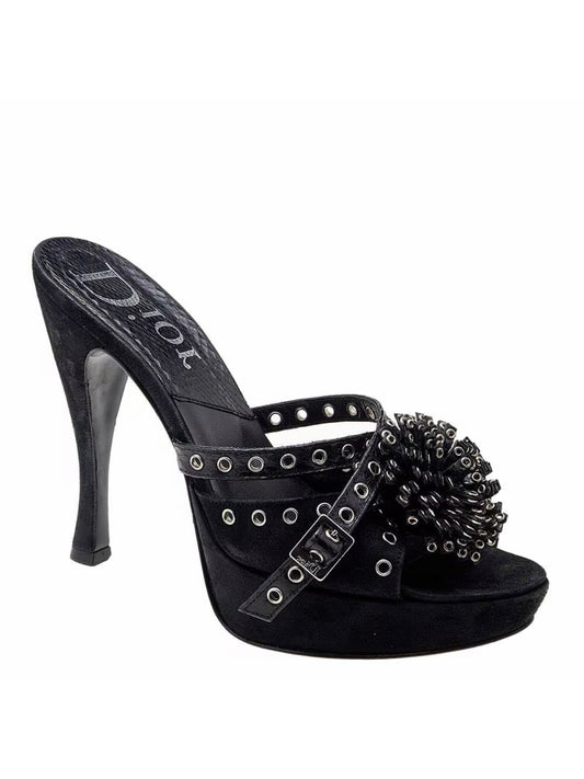 Dior 2003 Suede and Python Heel - 37