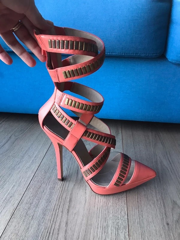 Versace 2013 Studded Gladiator Heel - 38 + 39