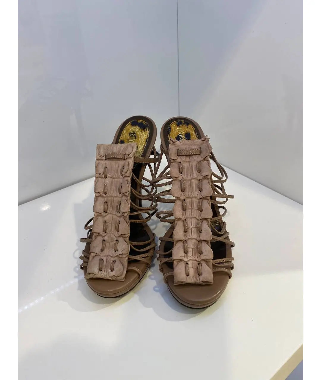 Roberto Cavalli Crocodile Heels Brand New - 37.5