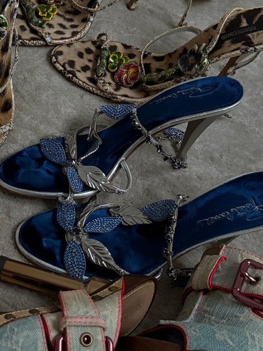 Roberto Cavalli Embellished Heels - 38/39