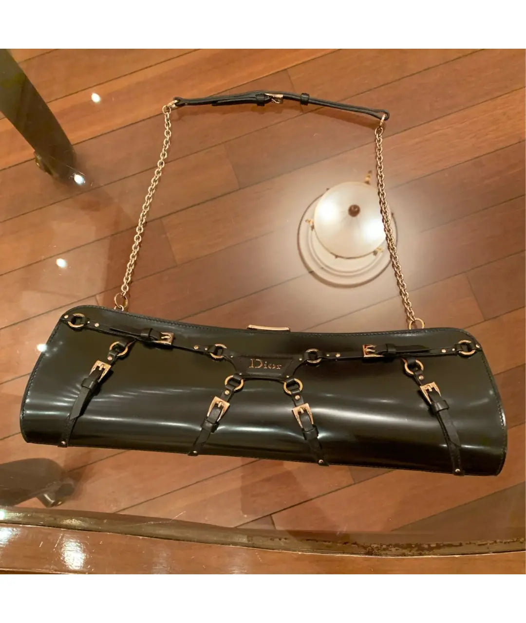 Dior Bondage Clutch and Chain Bag