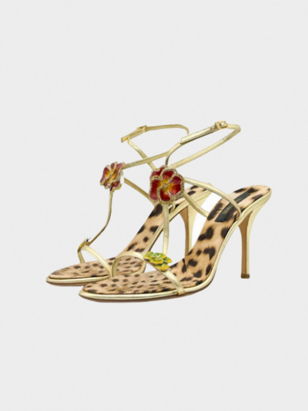 Roberto Cavalli Flower Heels - 35