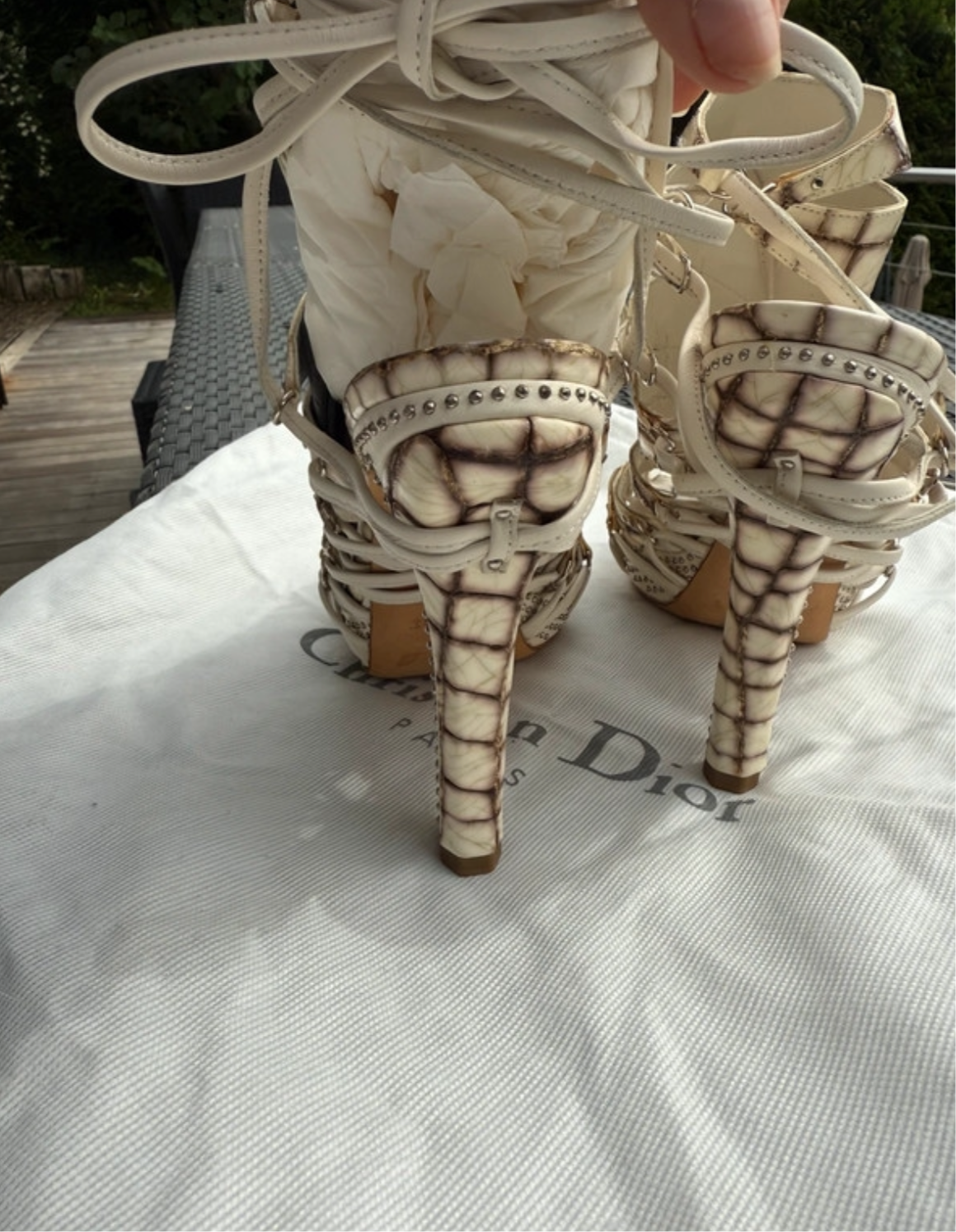 Dior Alligator Runway Heels - 38