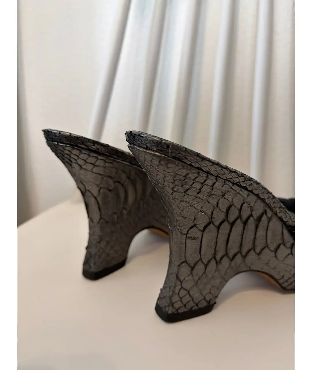 Dior Galliano Python Wedge Heels - 38.5