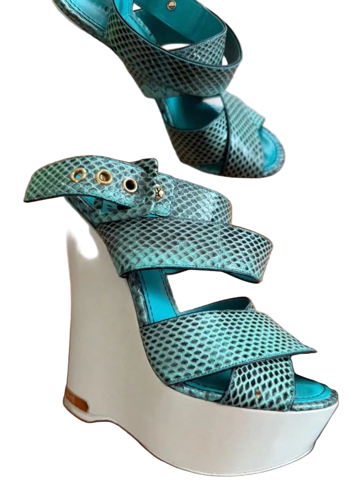 Louis Vuitton Python Wedges - 37.5