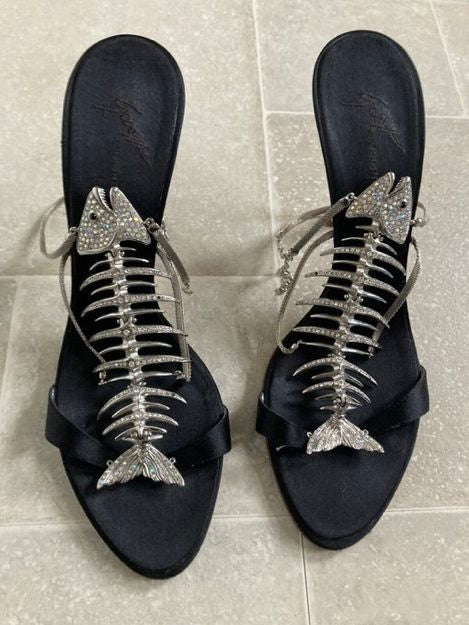 Giuseppe Zanotti Fishbone Heels - 39/39.5