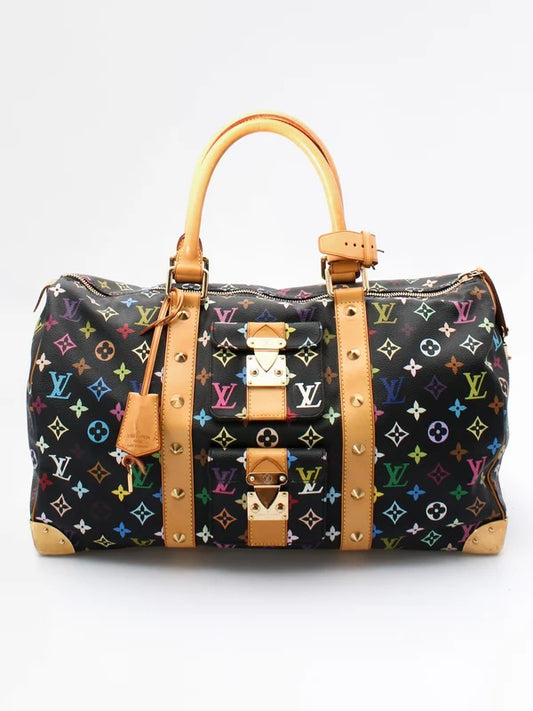 Louis Vuitton x Takashi Murakami Monogram Keepall 45 Travel Bag