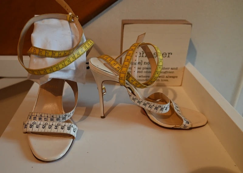 Christian Louboutin Measuring Tape Heels - 39