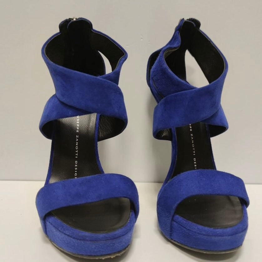 Giuseppe Suede Wedge Heels - 37/37.5