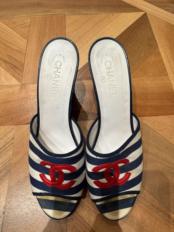 Chanel Sailor Platform Wedges - 41
