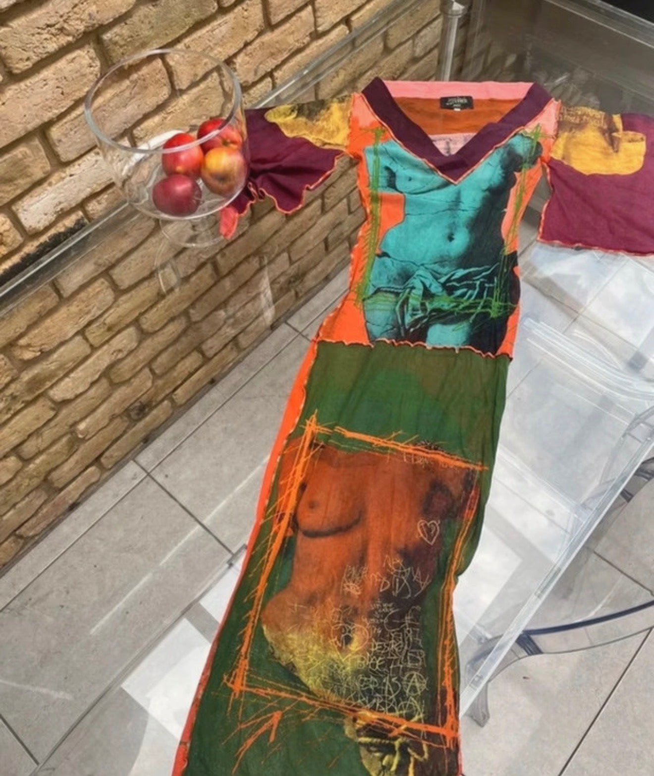 Jean Paul Gaultier Venus de Milo Photo Kimono Dress - M/L