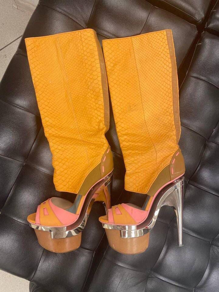 Versace Python Boot - 36.5