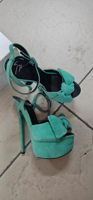 Giuseppe Zanotti Suede Platform Heels - 38