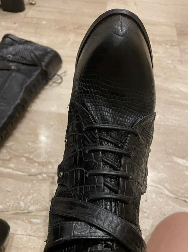 Christian Dior Croc Boots 2011 Runway - 39.5/40