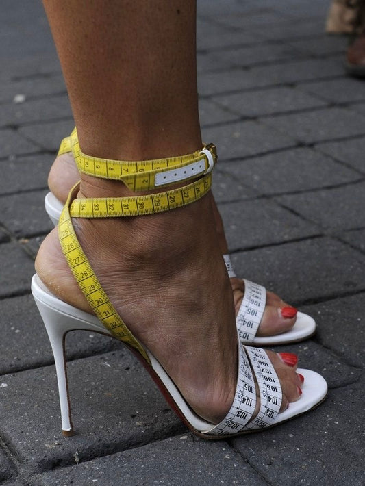 Christian Louboutin Measuring Tape Heels - 37.5