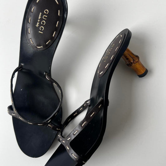 Gucci Bamboo Kitten Heels - 40