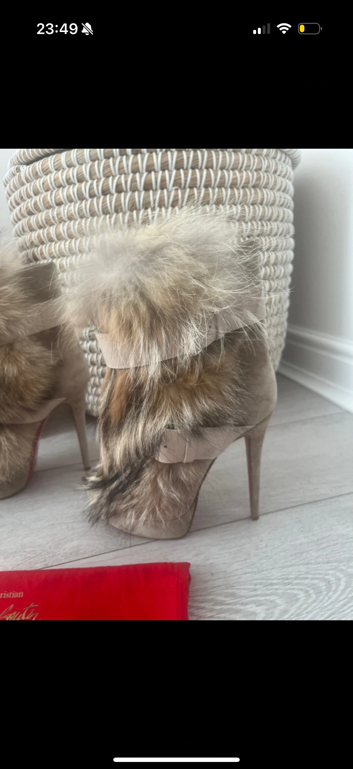 Christian Louboutin Toundra Fur Boots Brand New - 37