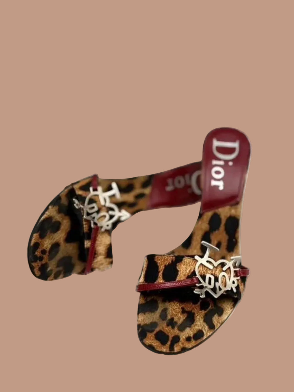Dior Galliano Leopard Print Heels - 38