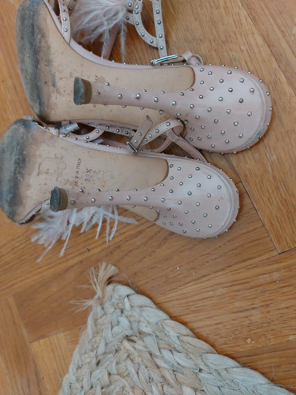 Dior Galliano Feather Heels - 38.5