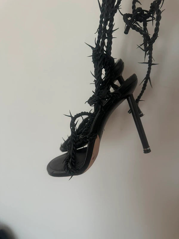 Alexander McQueen Barbed Wire Heels (Tall Heel) - 35.5 + 37