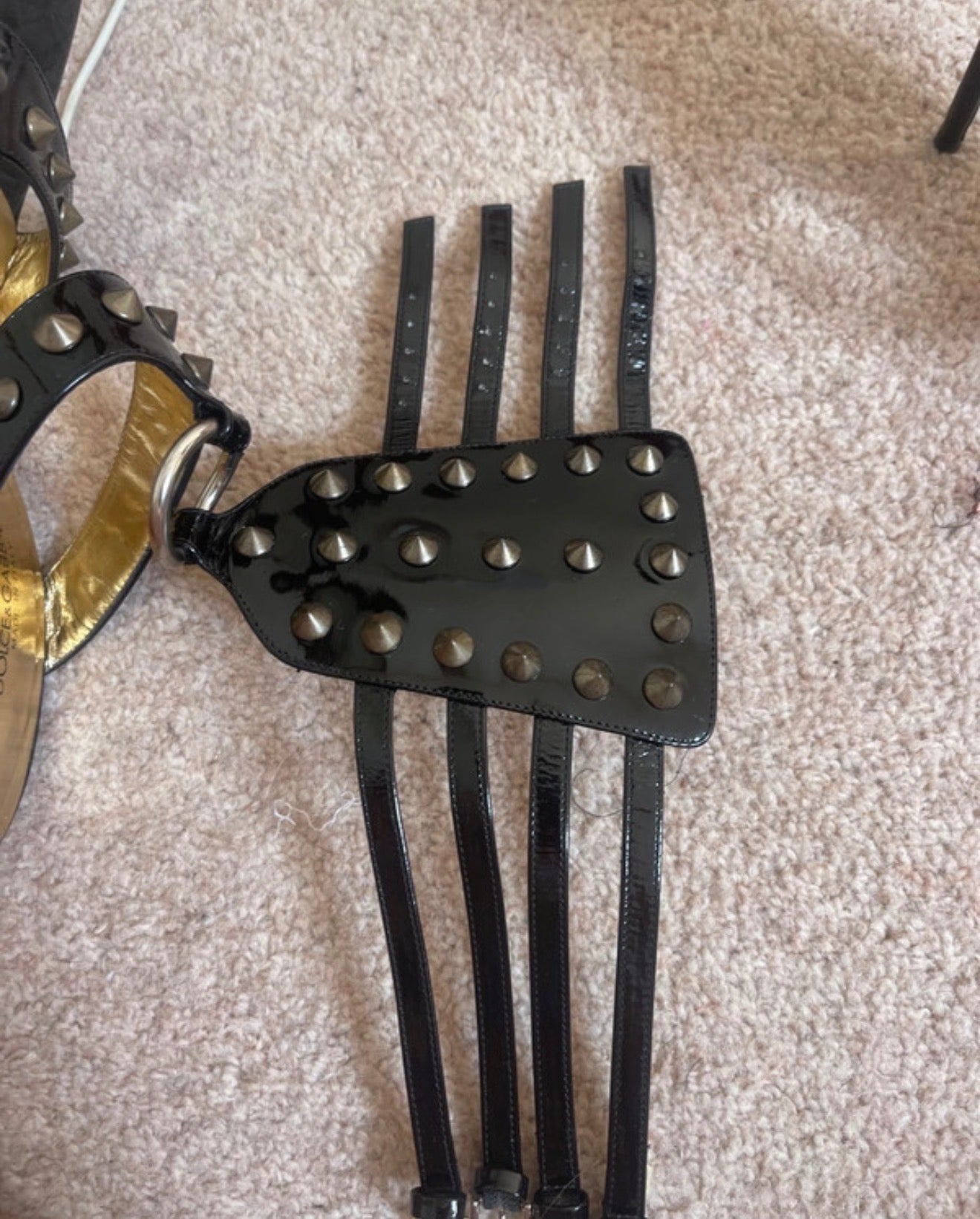 Dolce & Gabbana 2003 Studded Gladiator Heels - 37