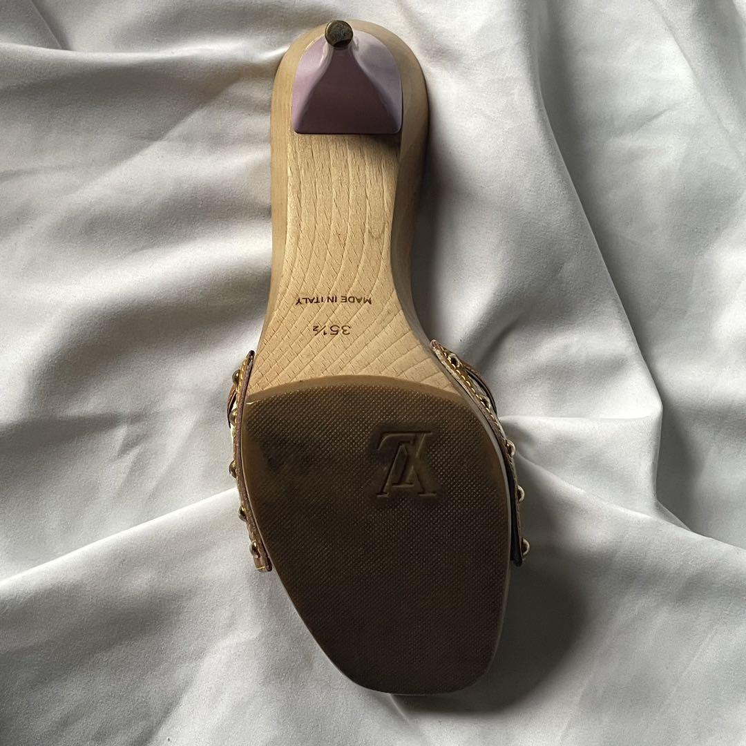 Louis Vuitton X Takashi Murakami Wooden Clog Heels - 35.5/36
