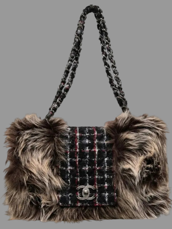 Chanel Fantasy Fur & Tweed Bag