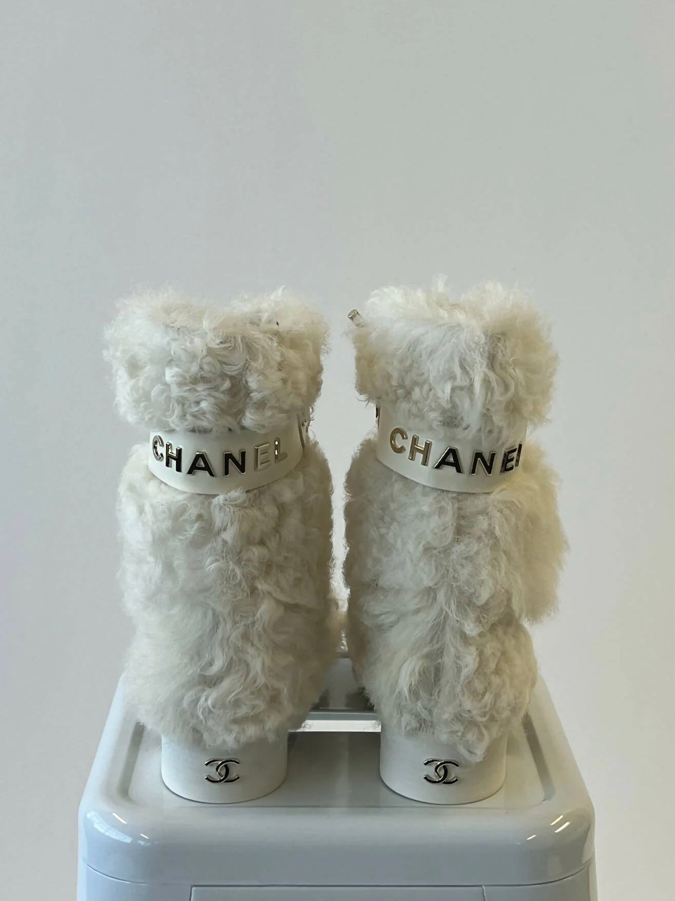 Chanel Shearling Boots - 37