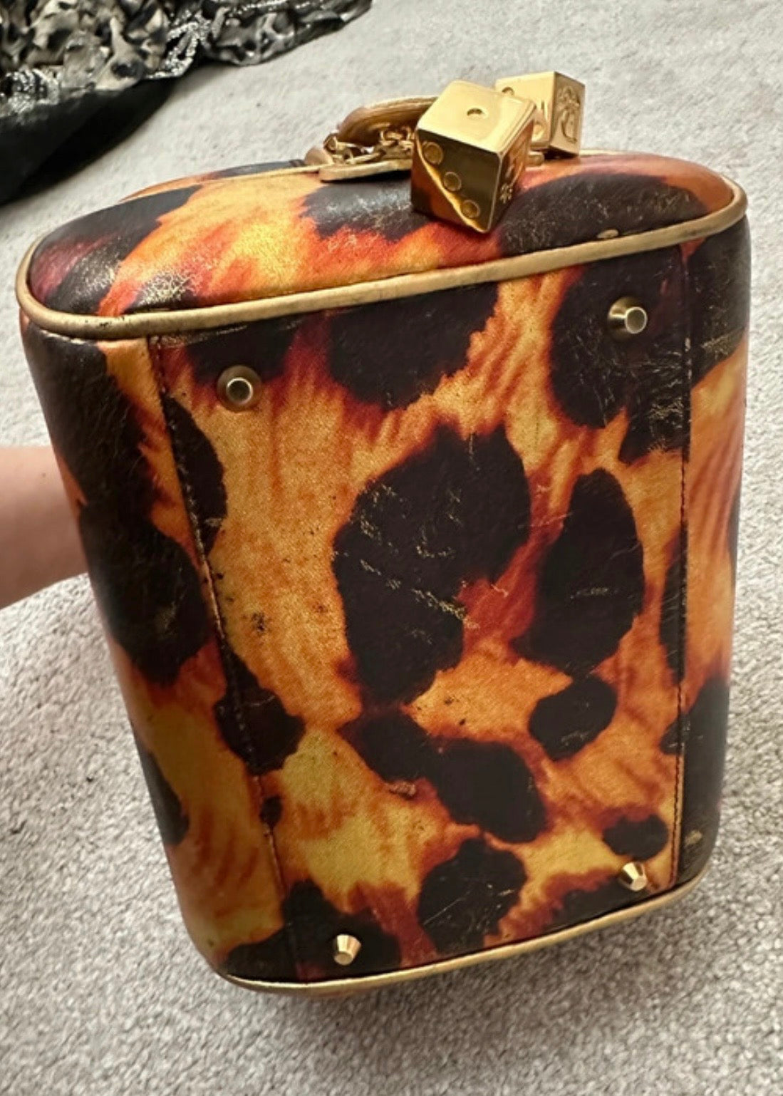 Dior Gambler Gold Dice Bag