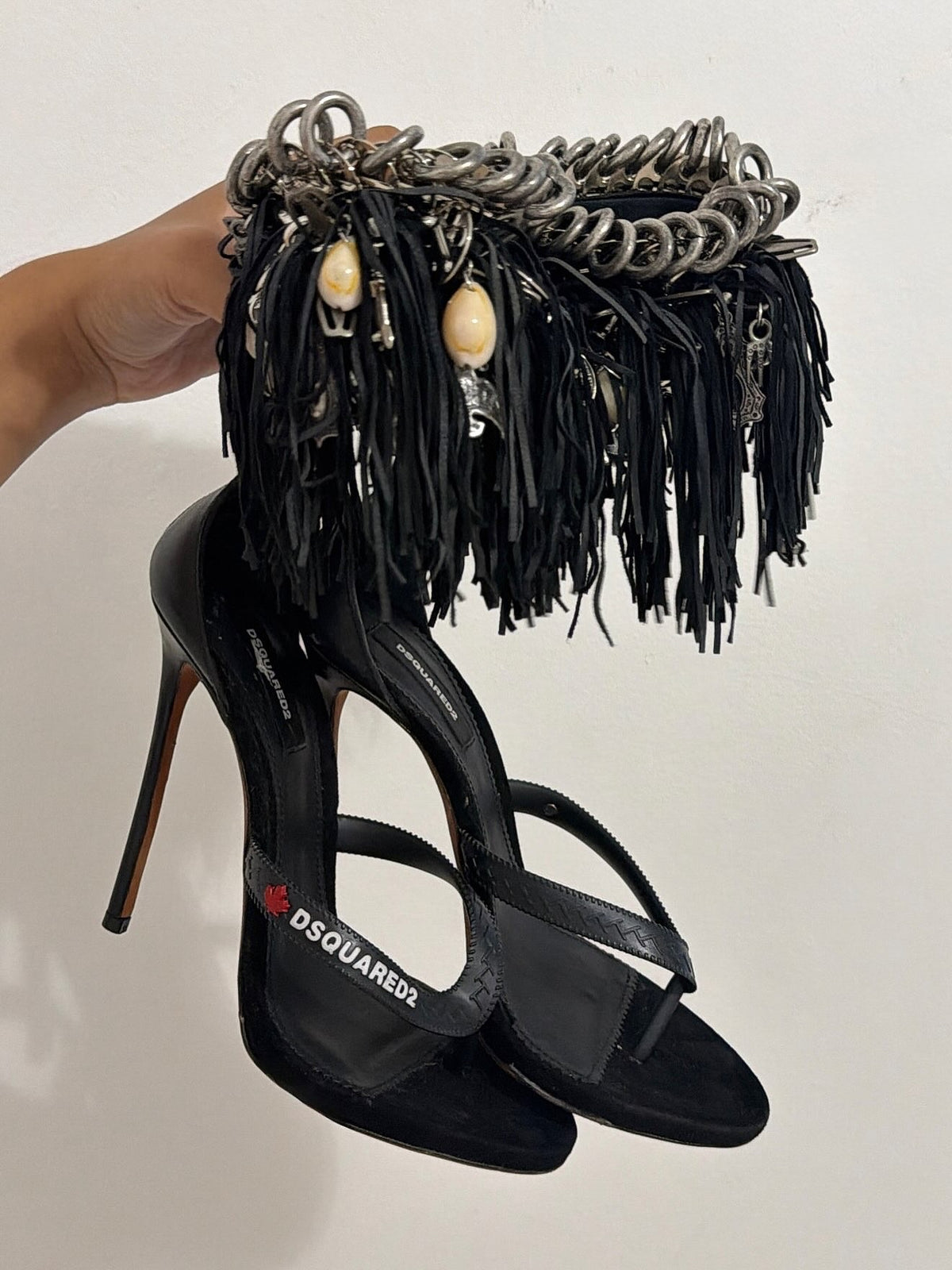 Dsquared2 Gothika Fringe Heel - 39/39.5