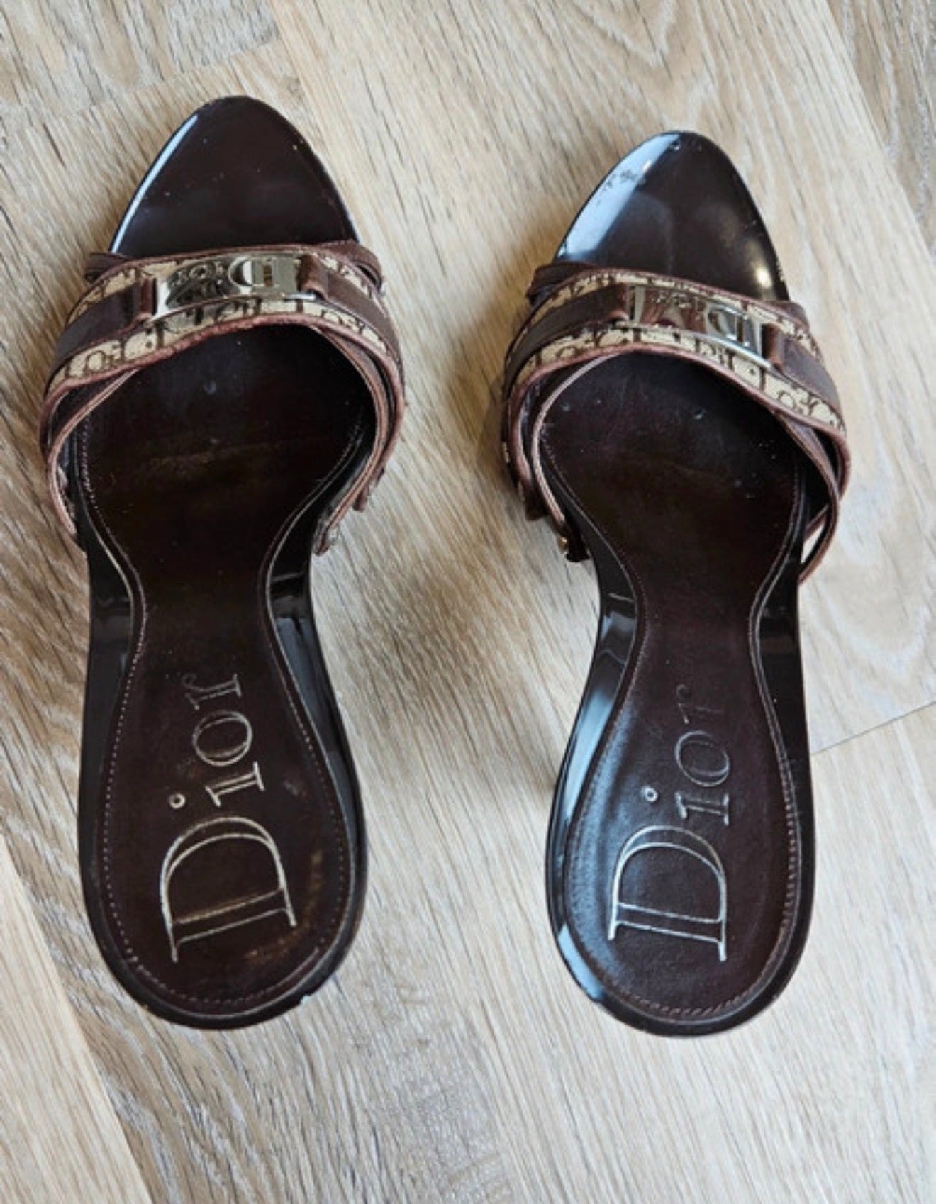 Dior Monogram Heels Brown - 37