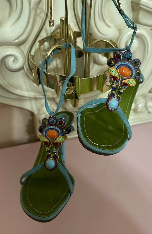 Rene Caovilla Beaded Heels - 38/38.5