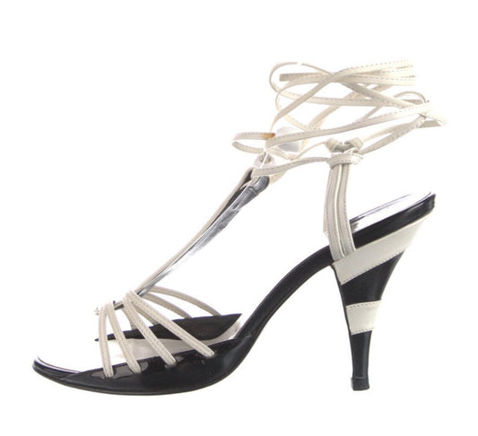 Chanel Tie Up Heels - 38 + 41